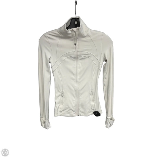 Athletic Jacket By Lululemon In White, Size: 2
