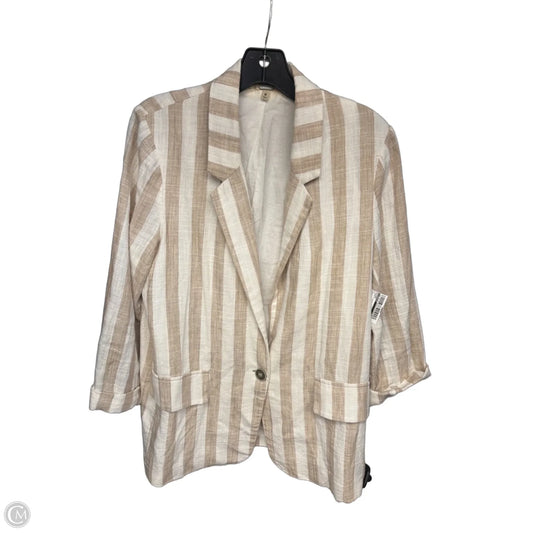 Blazer By Gimmicks In Cream & White, Size: M