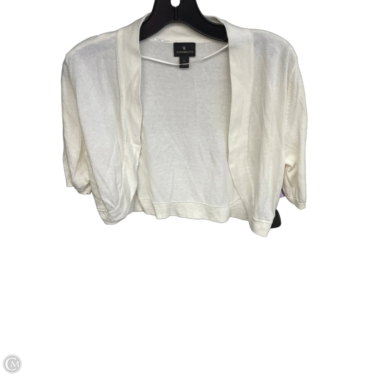 Cardigan By Worthington In White, Size: L
