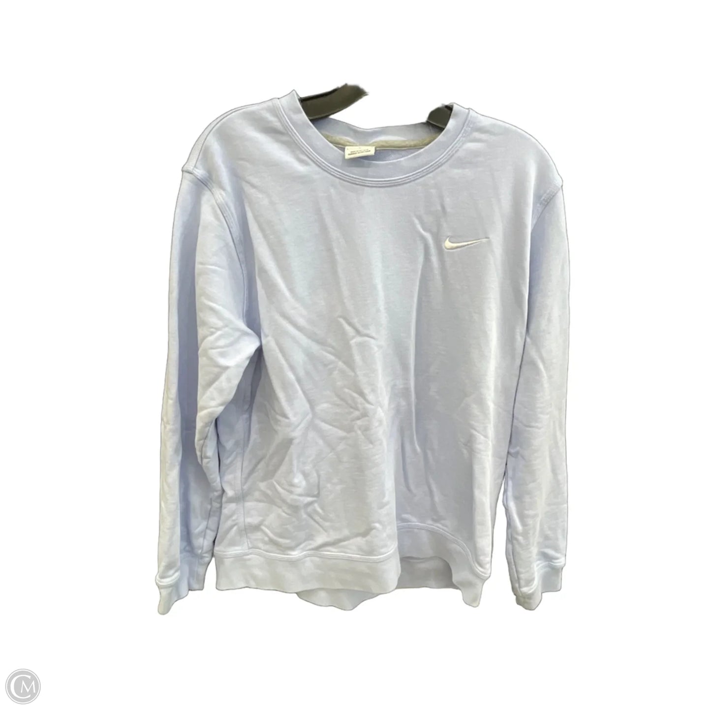 Athletic Sweatshirt Crewneck By Nike Apparel In Blue, Size: L