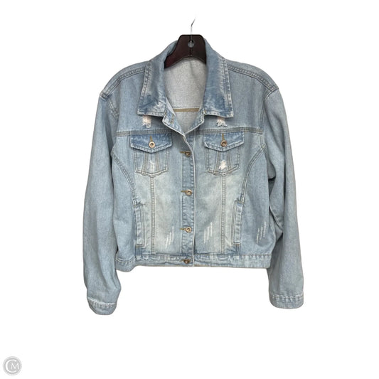 Jacket Denim By Clothes Mentor In Blue Denim, Size: Xl
