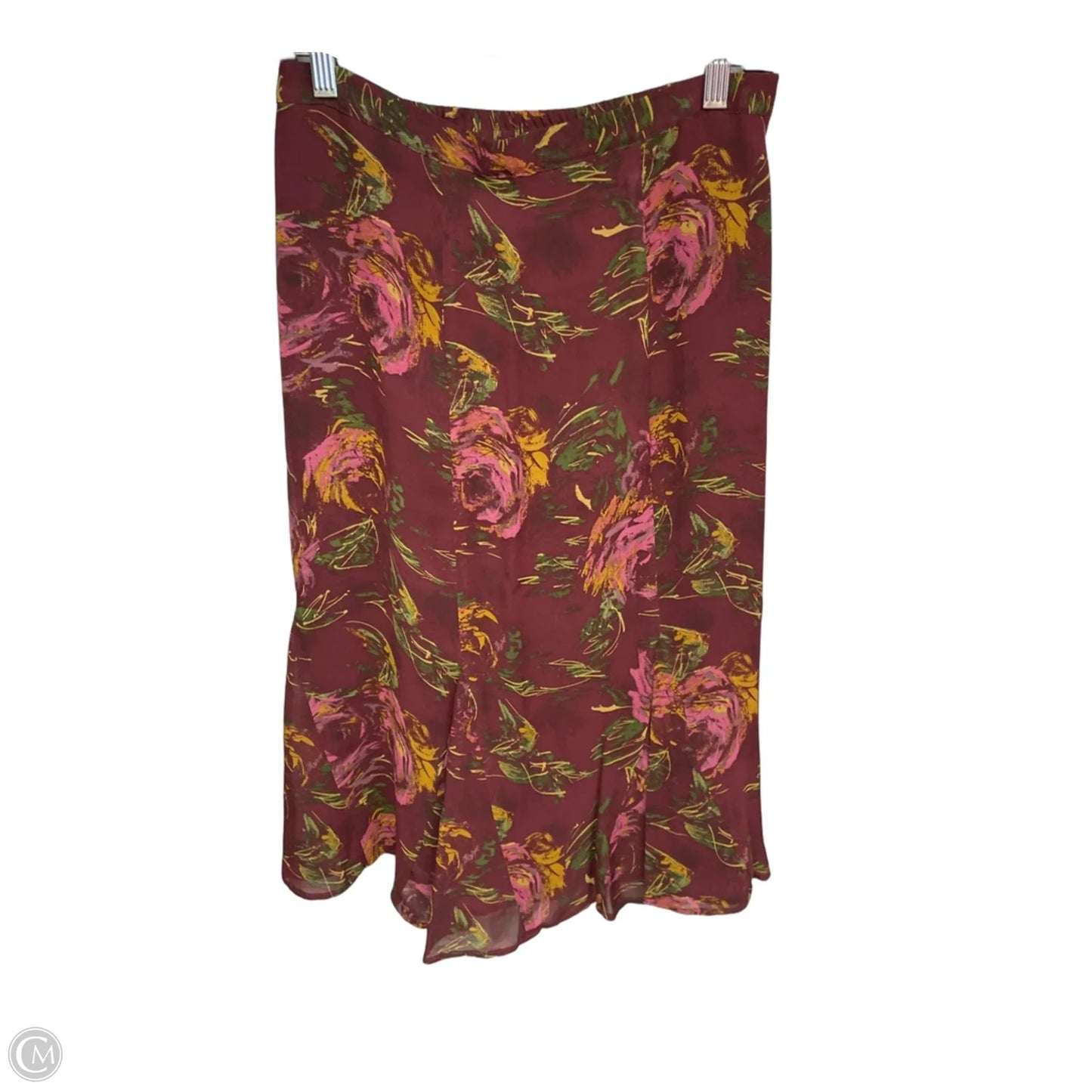 Skirt Midi By Coldwater Creek In Maroon, Size: M