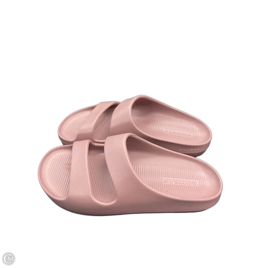 Sandals Heels Platform By Clothes Mentor In Mauve, Size: 10