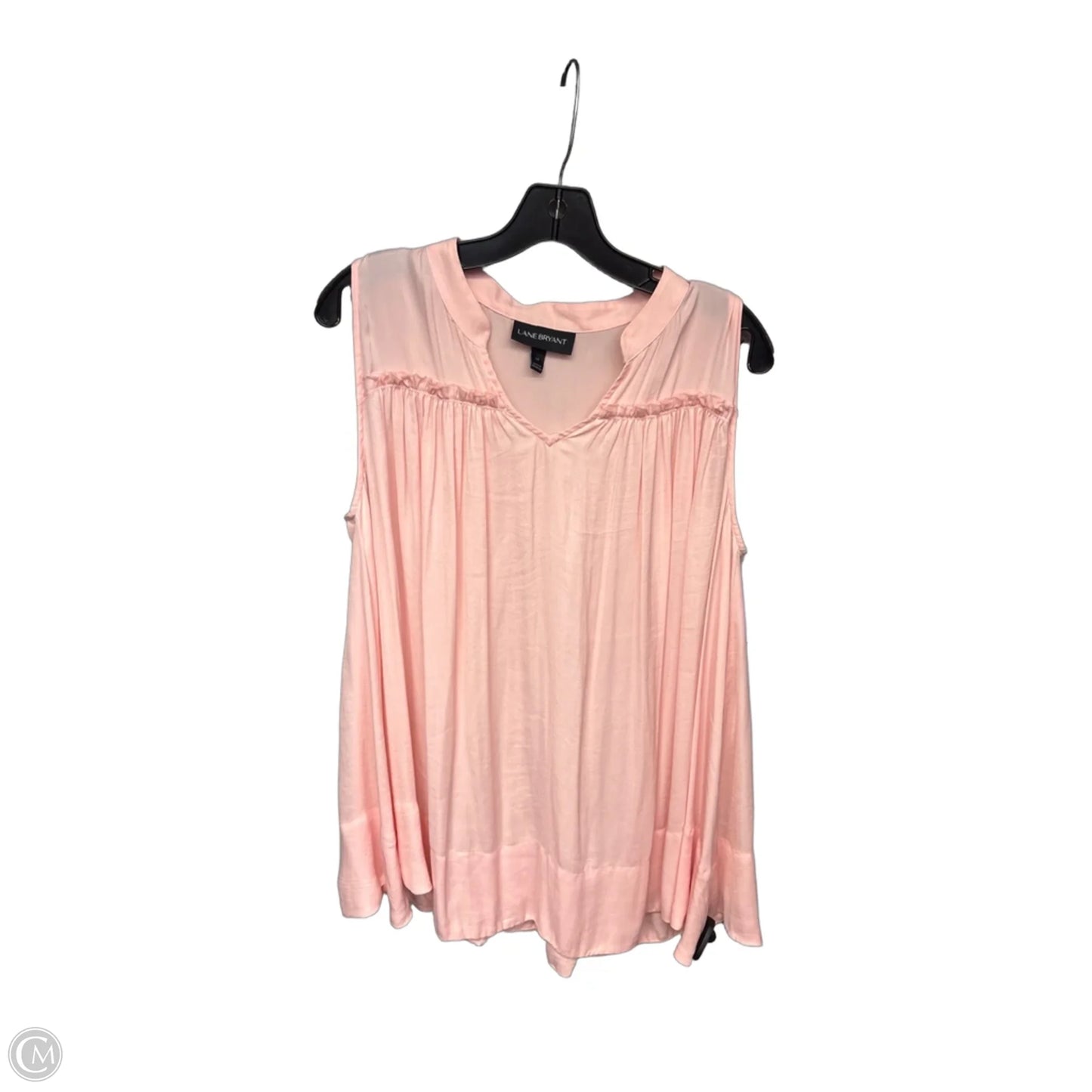 Top Sleeveless By Lane Bryant In Pink, Size: Xl
