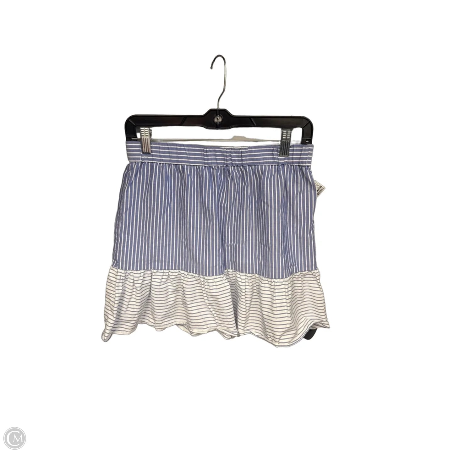 Skirt Midi By Loft In Blue & White, Size: Xs