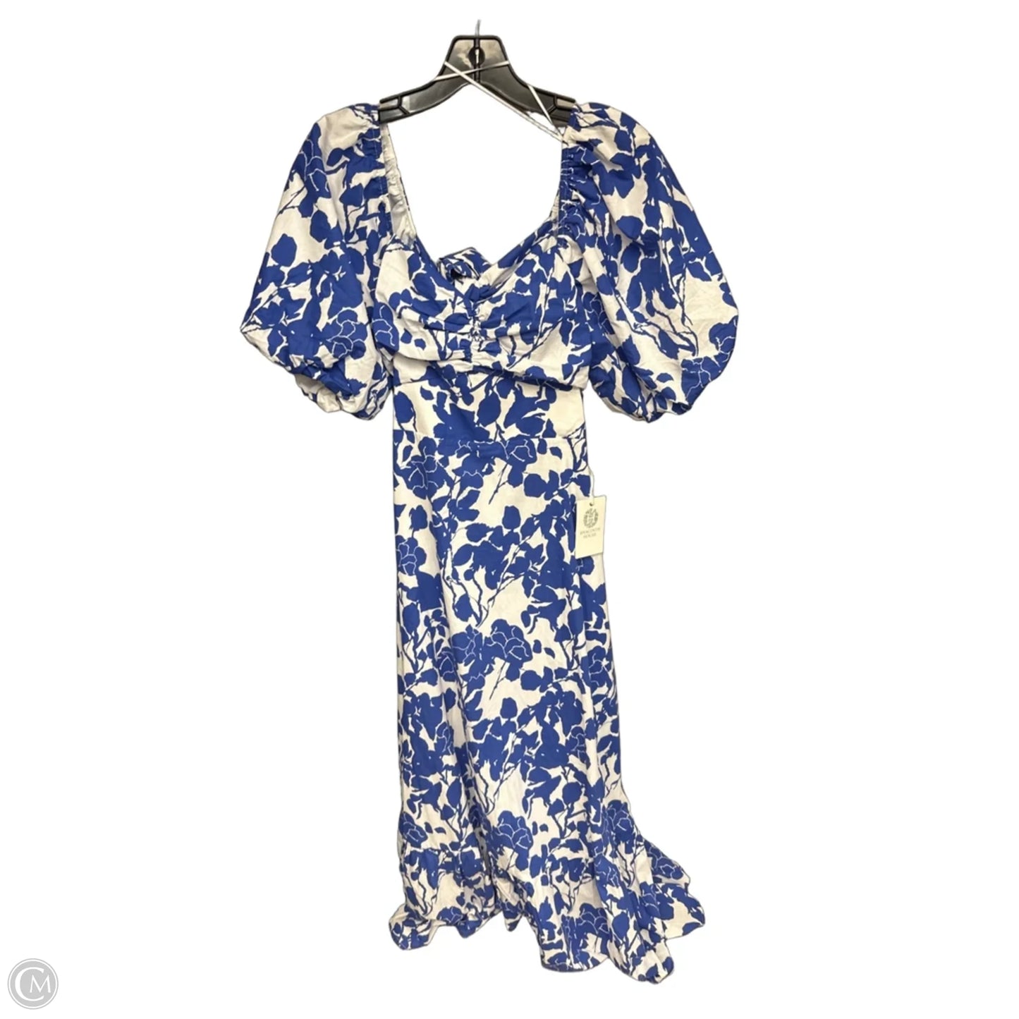 Dress Designer By Tuckernuck In Blue & White, Size: M