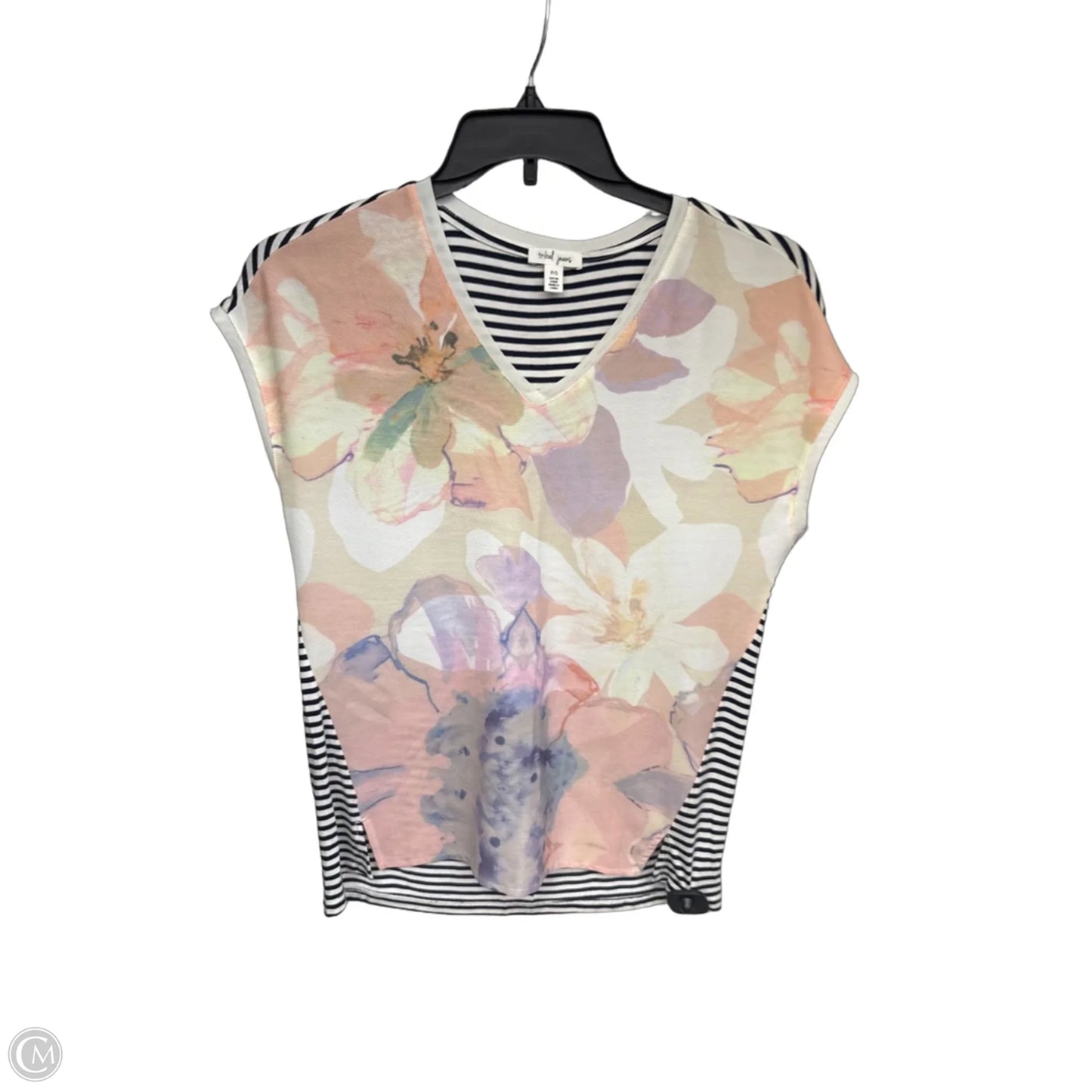 Top Short Sleeve By Tribal In Blue & Pink, Size: Sp