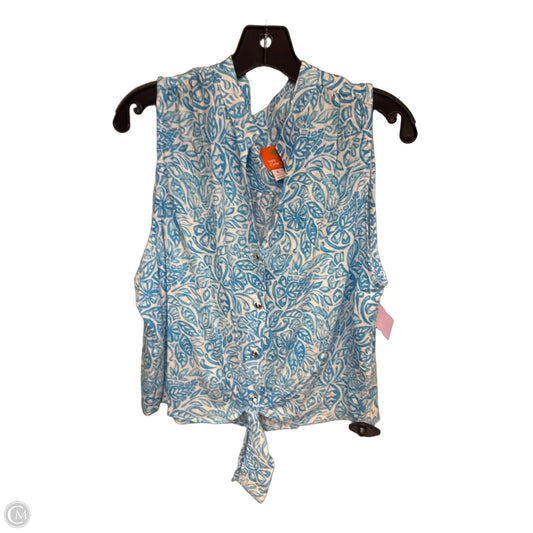 Top Sleeveless By Hearts Of Palm In Blue, Size: Xl