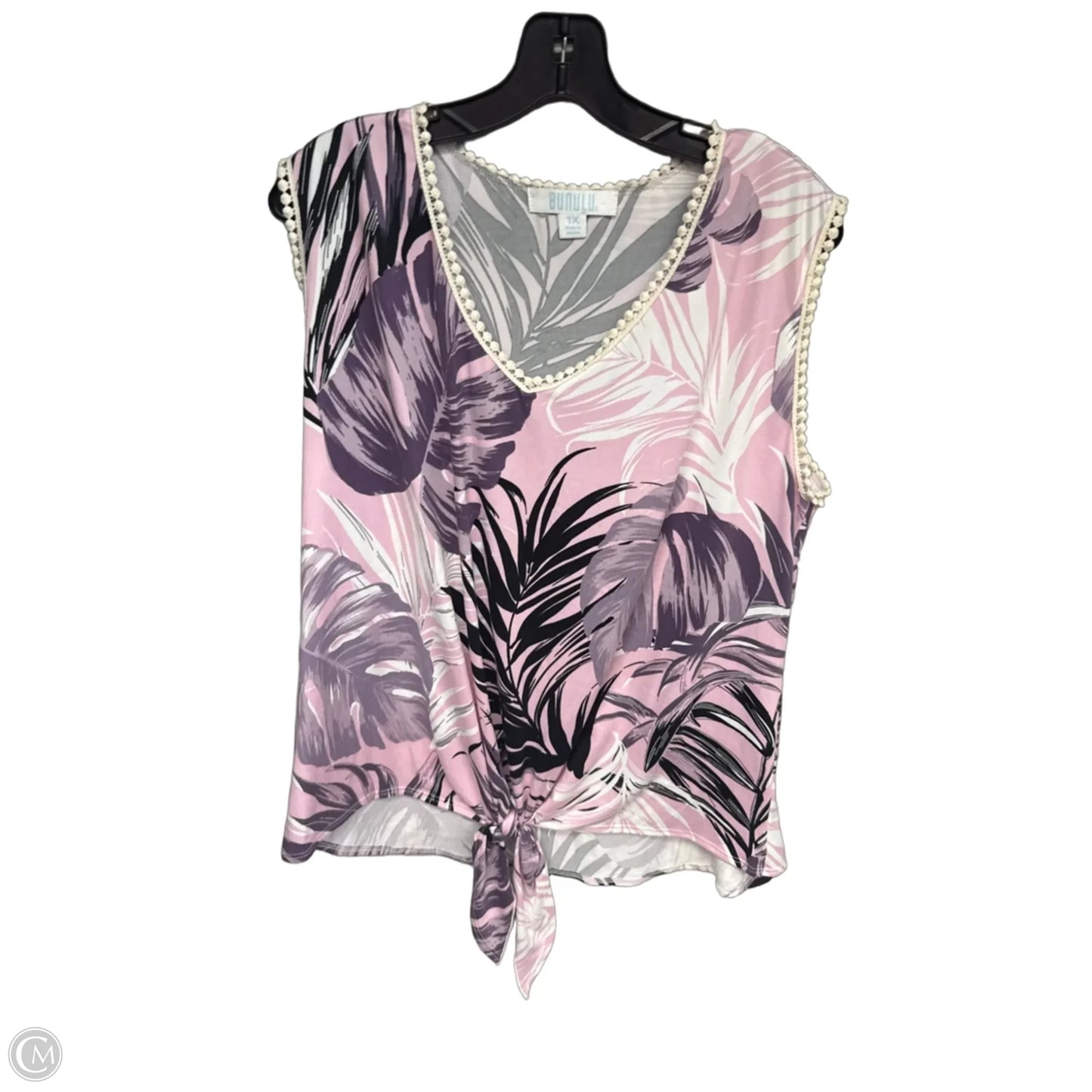 Top Sleeveless By Clothes Mentor In Purple, Size: 1x