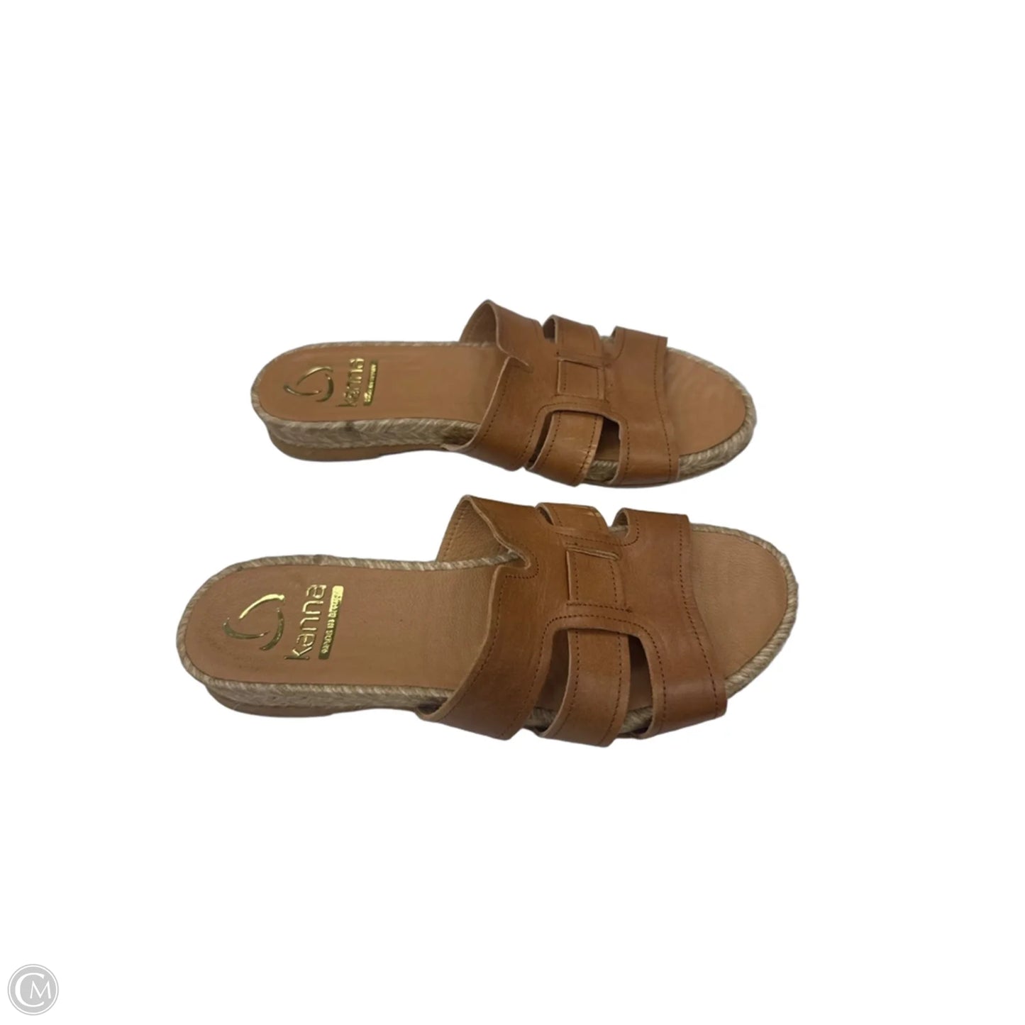 Sandals Flats By Clothes Mentor In Brown, Size: 8