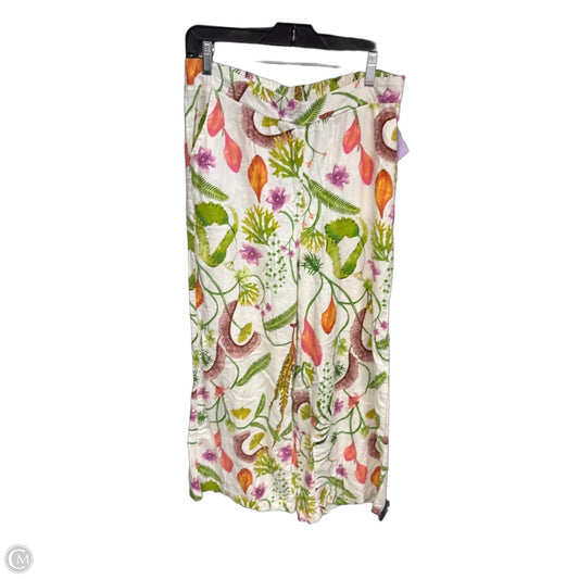 Pants Linen By Rachel Zoe In Tropical Print, Size: L