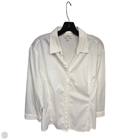 Top Long Sleeve By Grand And Greene In White, Size: Xl