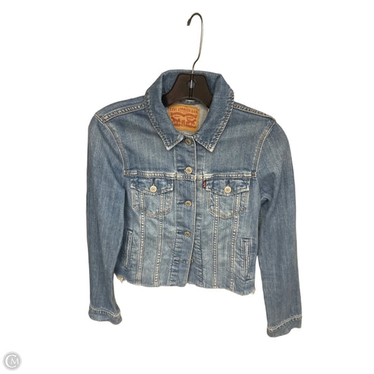 Jacket Denim By Levis In Blue Denim, Size: Xs
