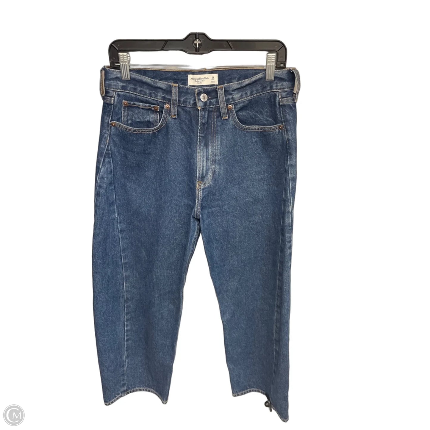 Jeans Wide Leg By Abercrombie And Fitch In Blue Denim, Size: 26