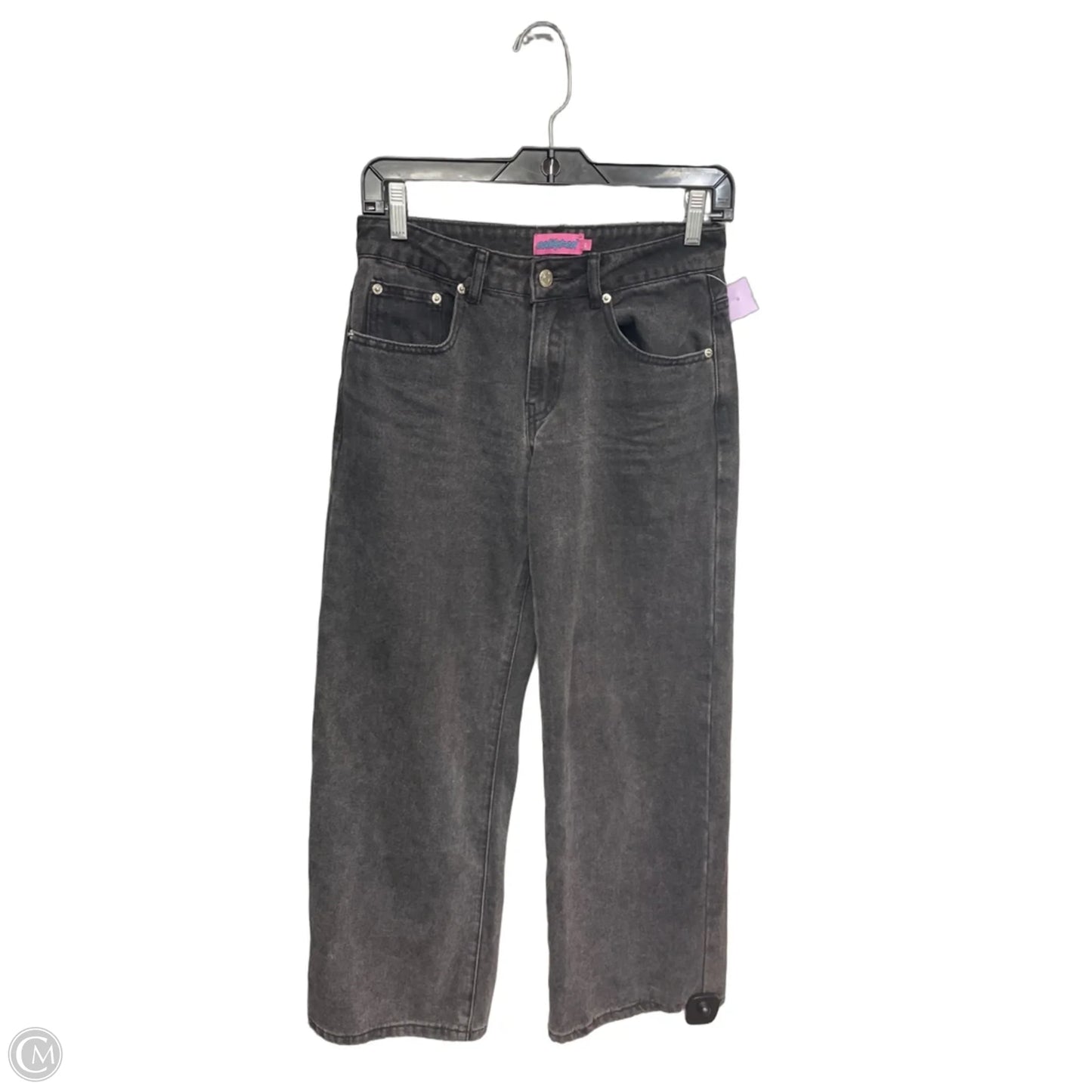 Jeans Straight By Edikted In Black Denim, Size: Xs