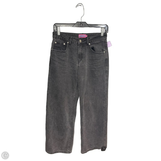 Jeans Straight By Edikted In Black Denim, Size: Xs