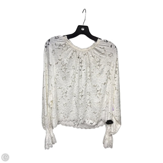 Top Long Sleeve By Free People In White, Size: Xs