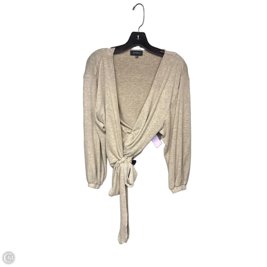 Cardigan By Clothes Mentor In Tan, Size: S