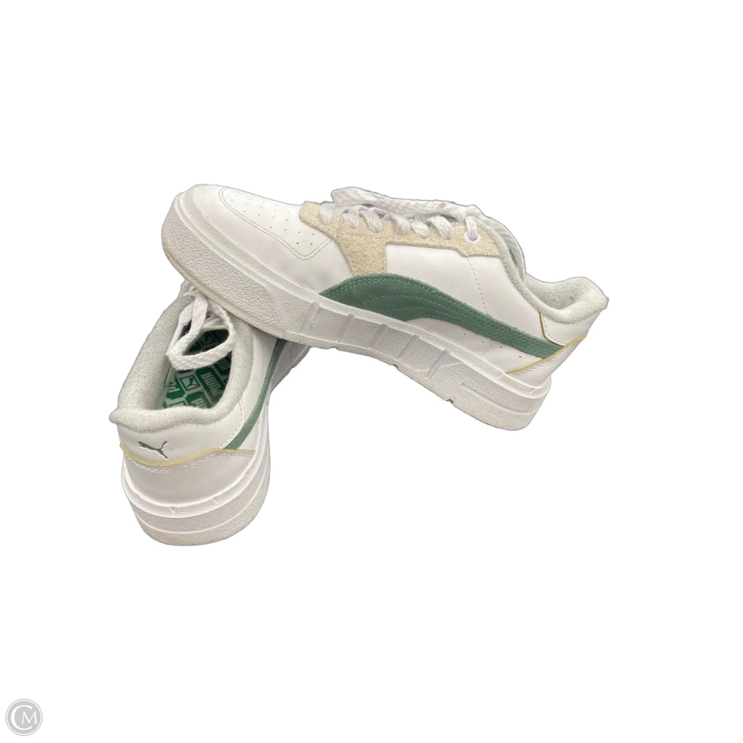 Shoes Sneakers By Puma In Green & White, Size: 8
