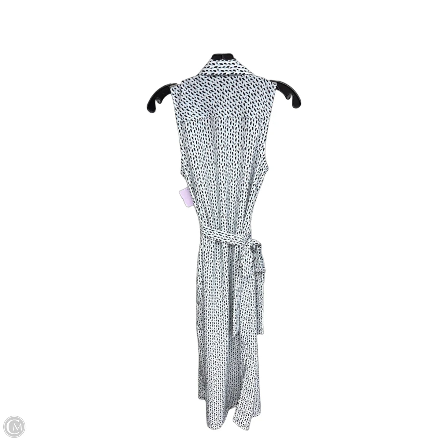 Dress Casual Maxi By Banana Republic In Blue & White, Size: 4