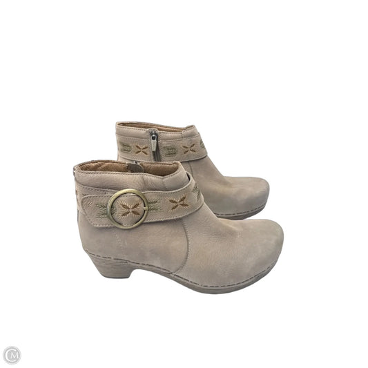 Boots Ankle Heels By Dansko In Tan, Size: 8.5