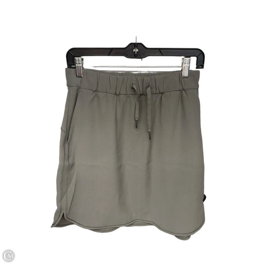 Athletic Skirt By Lululemon In Green, Size: 8