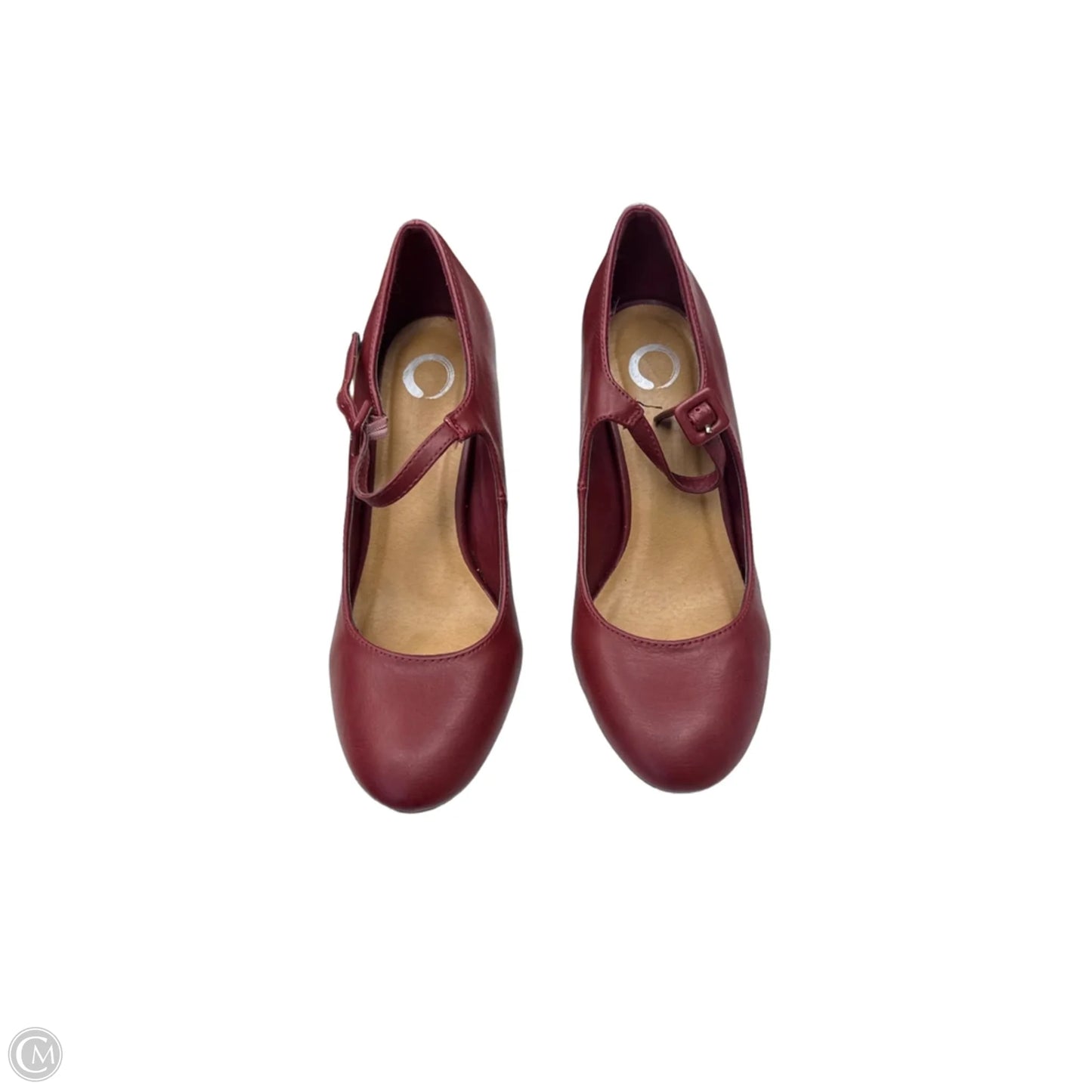Shoes Heels Block By Clothes Mentor In Red, Size: 8