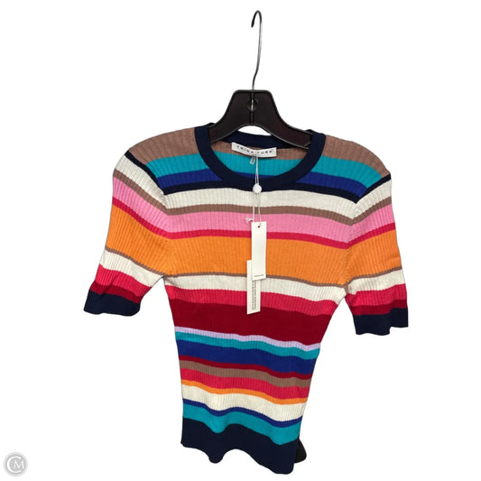 Top Short Sleeve By Trina By Trina Turk In Striped Pattern, Size: M