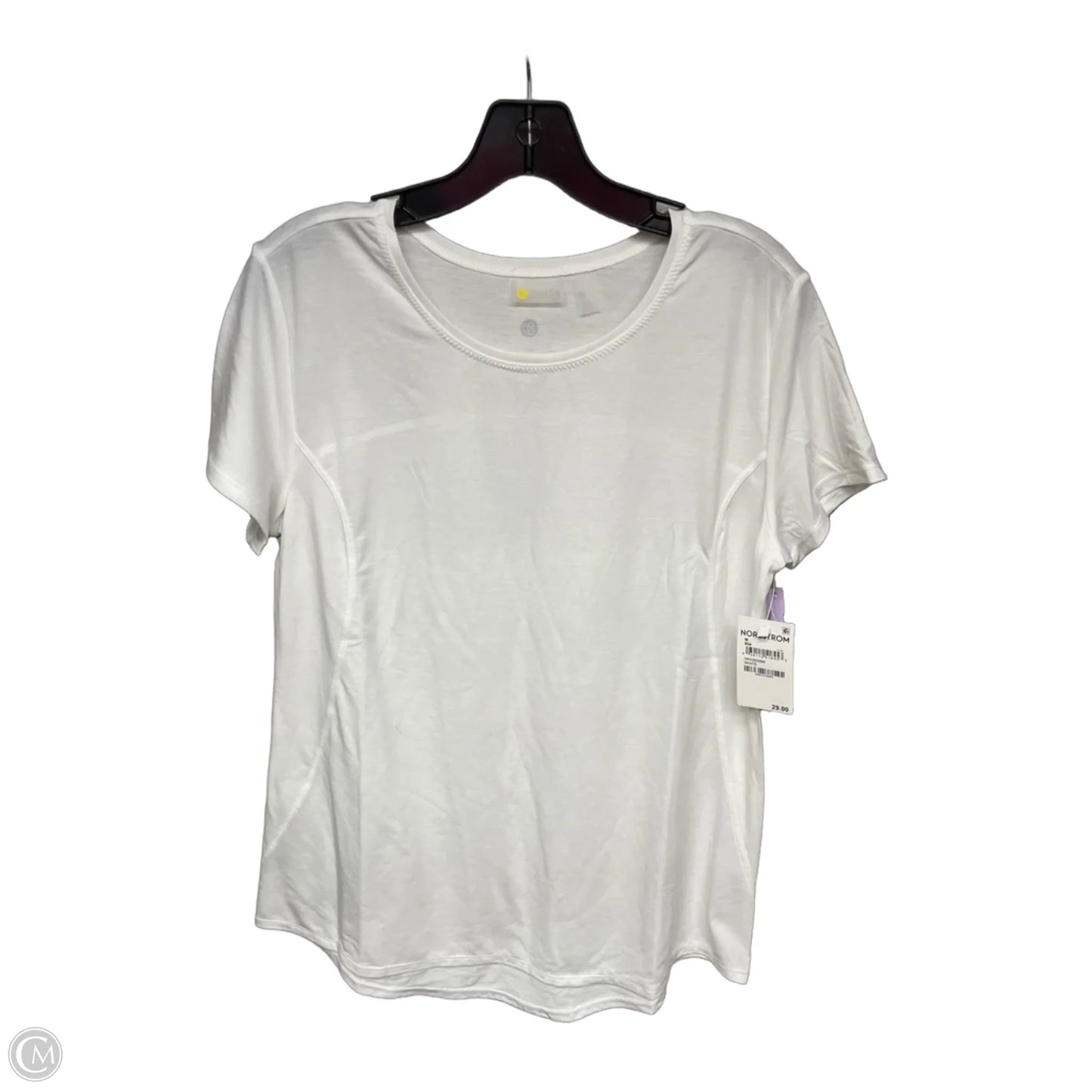 Athletic Top Short Sleeve By Zella In White, Size: M