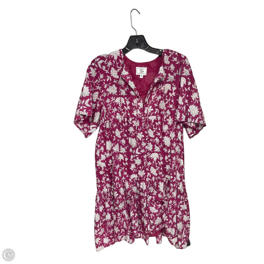 Dress Casual Midi By Clothes Mentor In Purple & White, Size: M