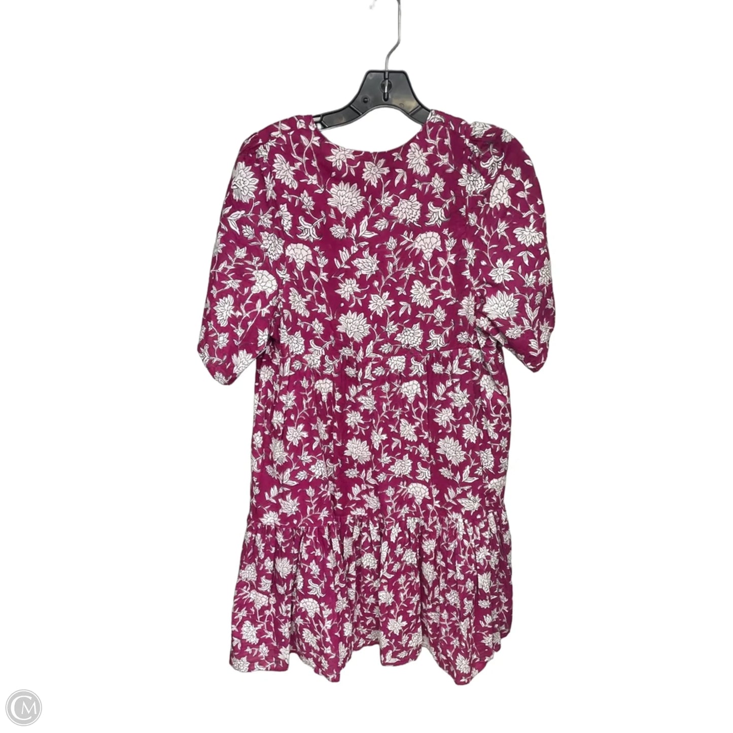 Dress Casual Midi By Clothes Mentor In Purple & White, Size: M
