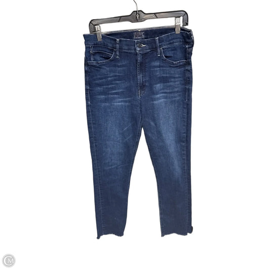 Jeans Straight By Mother In Blue Denim, Size: 8