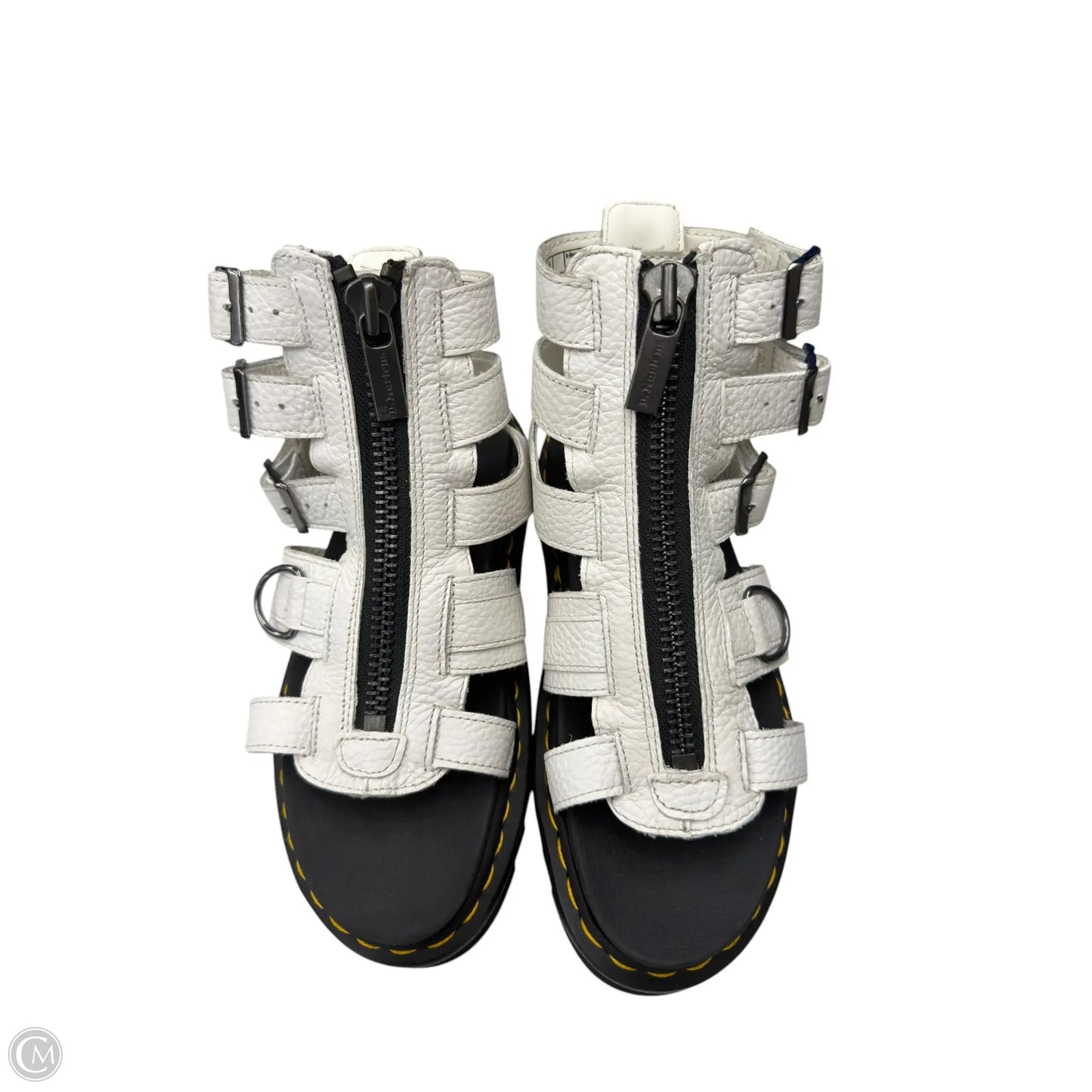 Sandals Heels Platform By Dr Martens In White, Size: 7
