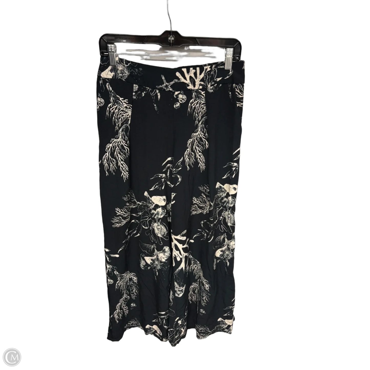 Pants Wide Leg By A New Day In Black & Cream, Size: M