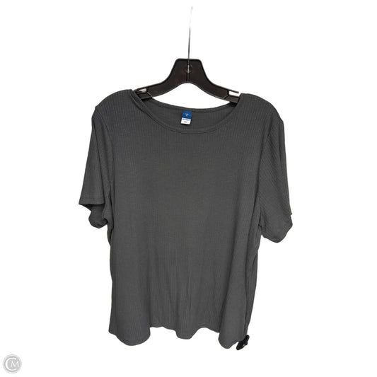 Top Short Sleeve Basic By Old Navy In Grey, Size: Xl