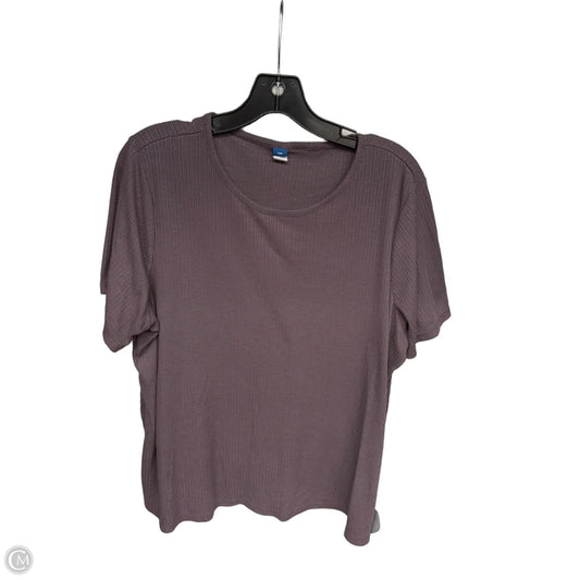 Top Short Sleeve Basic By Old Navy In Purple, Size: Xl
