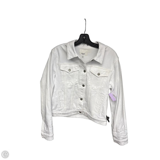 Jacket Denim By Hudson In White Denim, Size: M