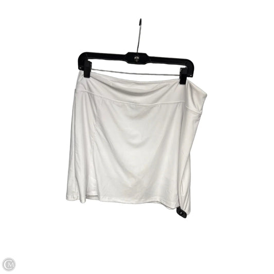 Athletic Skort By Clothes Mentor In White, Size: L
