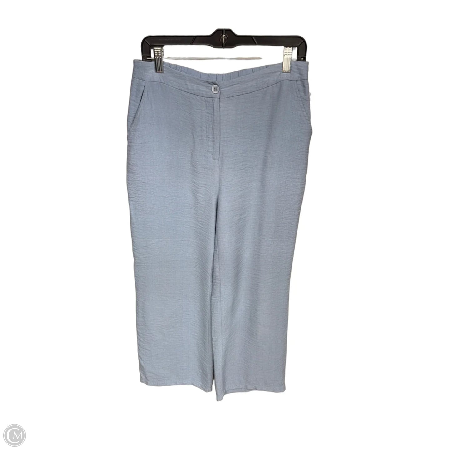 Pants Cropped By Happily Grey In Blue, Size: L