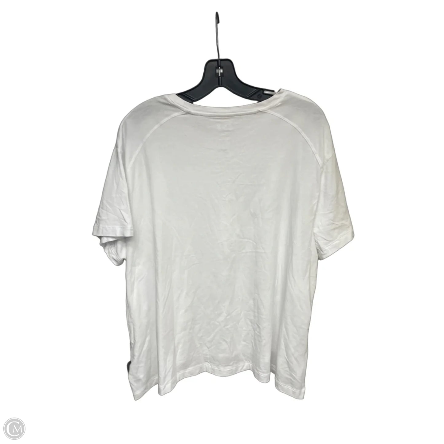 Athletic Top Short Sleeve By Flx In White, Size: Xl