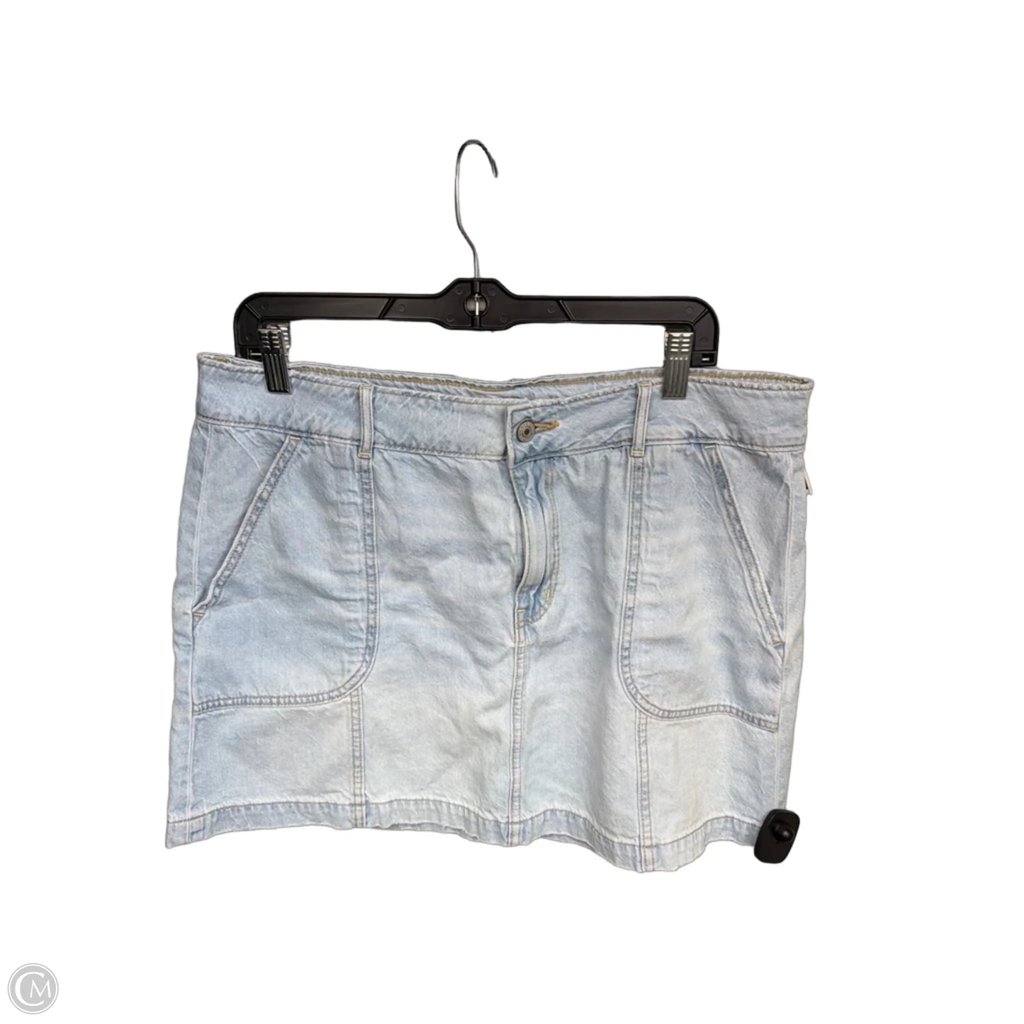 Skirt Mini & Short By American Eagle In Blue Denim, Size: 16