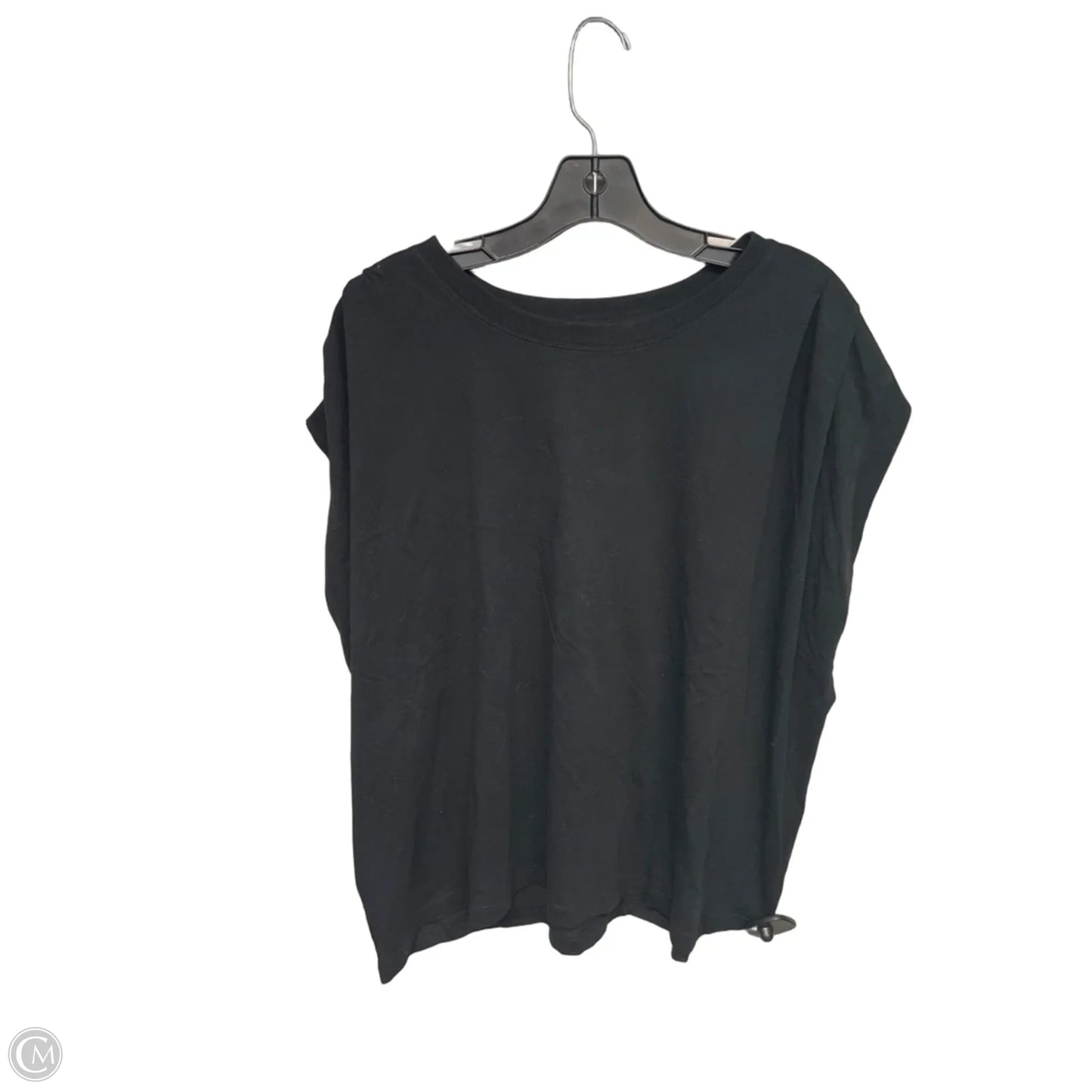 Top Short Sleeve Basic By Loft In Black, Size: Xl