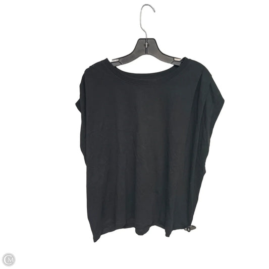 Top Short Sleeve Basic By Loft In Black, Size: Xl