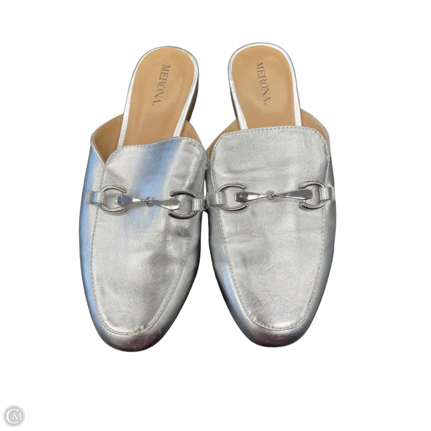Shoes Flats By Merona In Silver, Size: 6.5