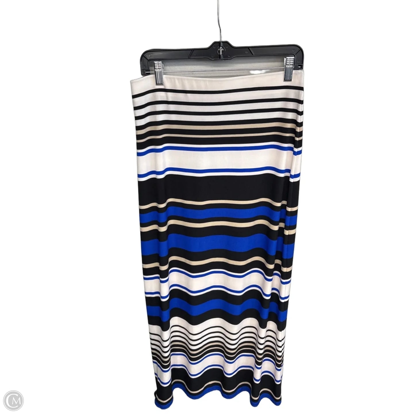 Skirt Maxi By Eci In Black & Blue, Size: M