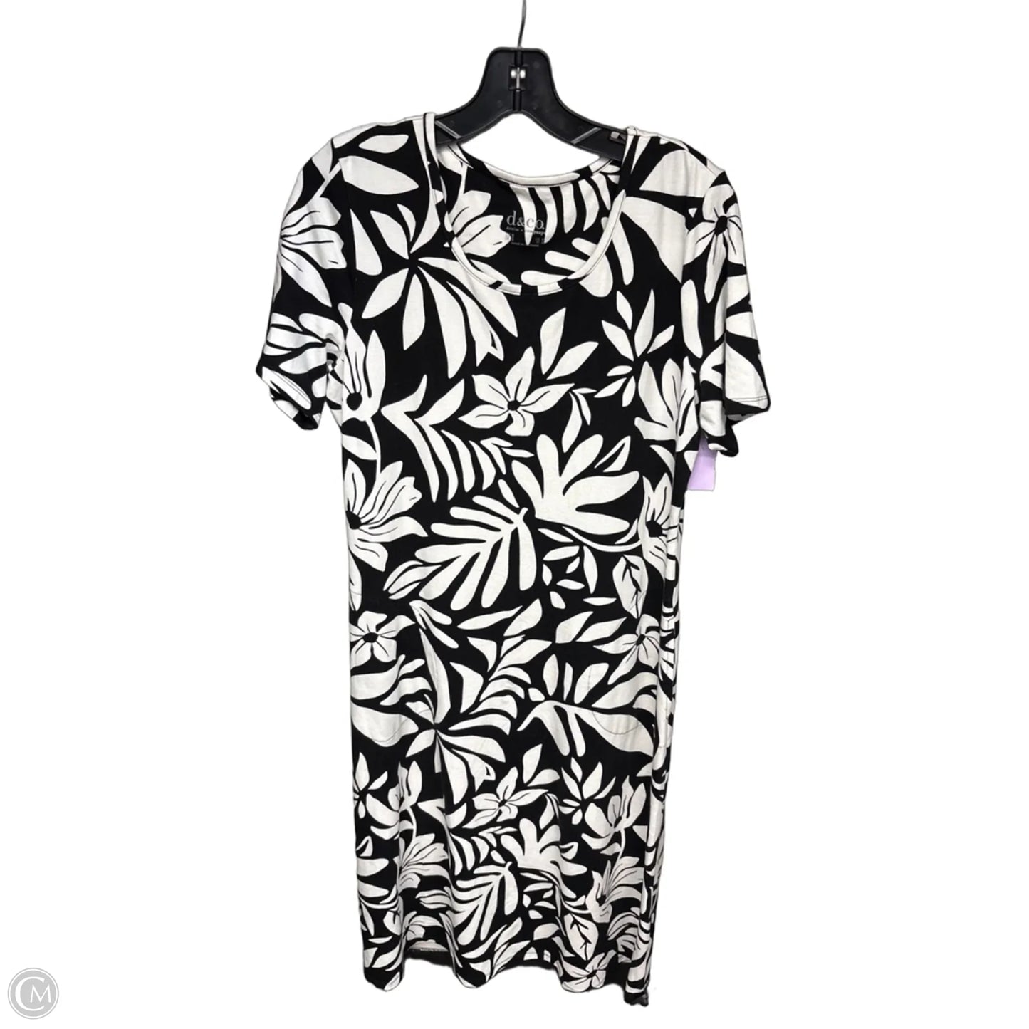 Dress Casual Maxi By D&co. In Black & White, Size: S