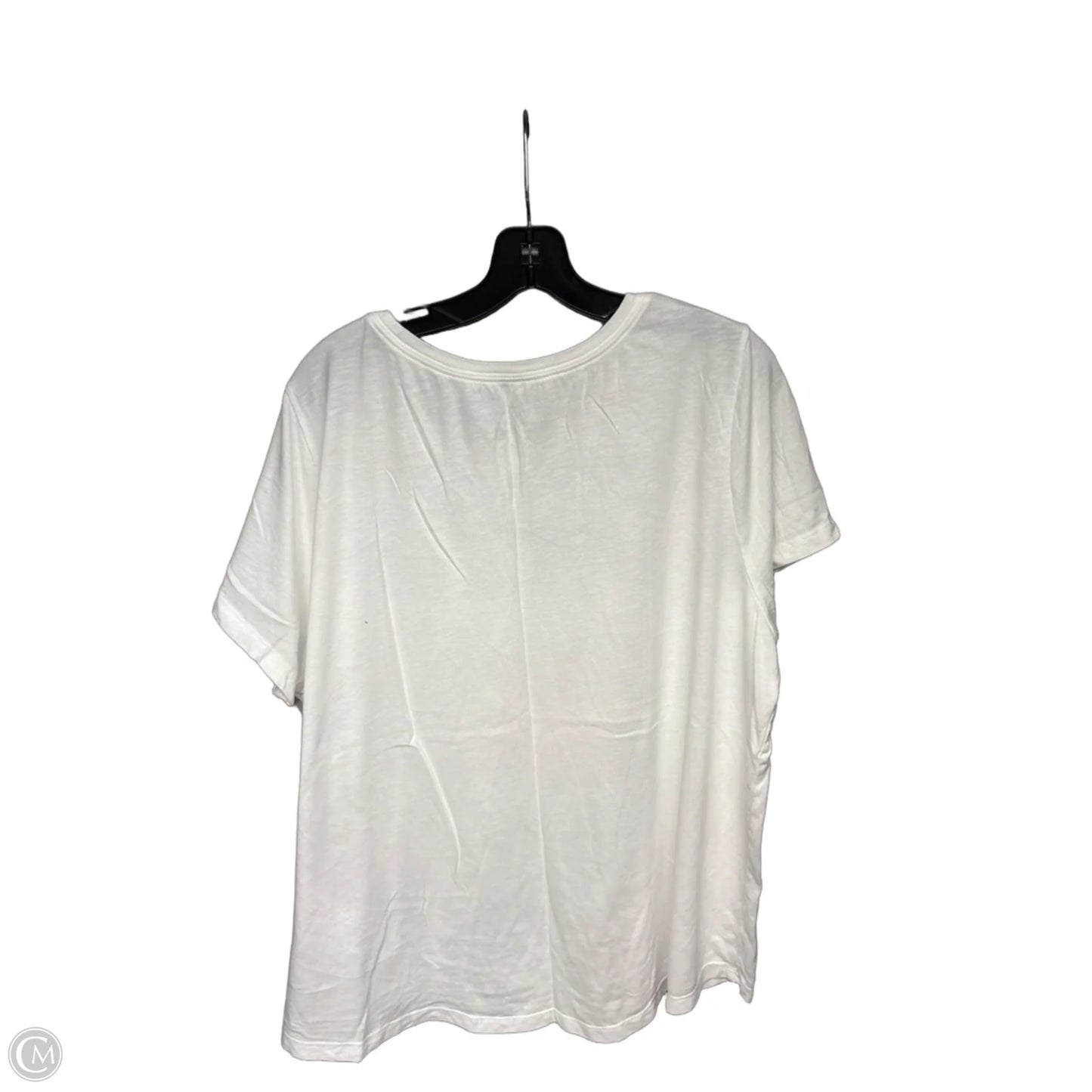 Athletic Top Short Sleeve By Nike Apparel In White, Size: 2x