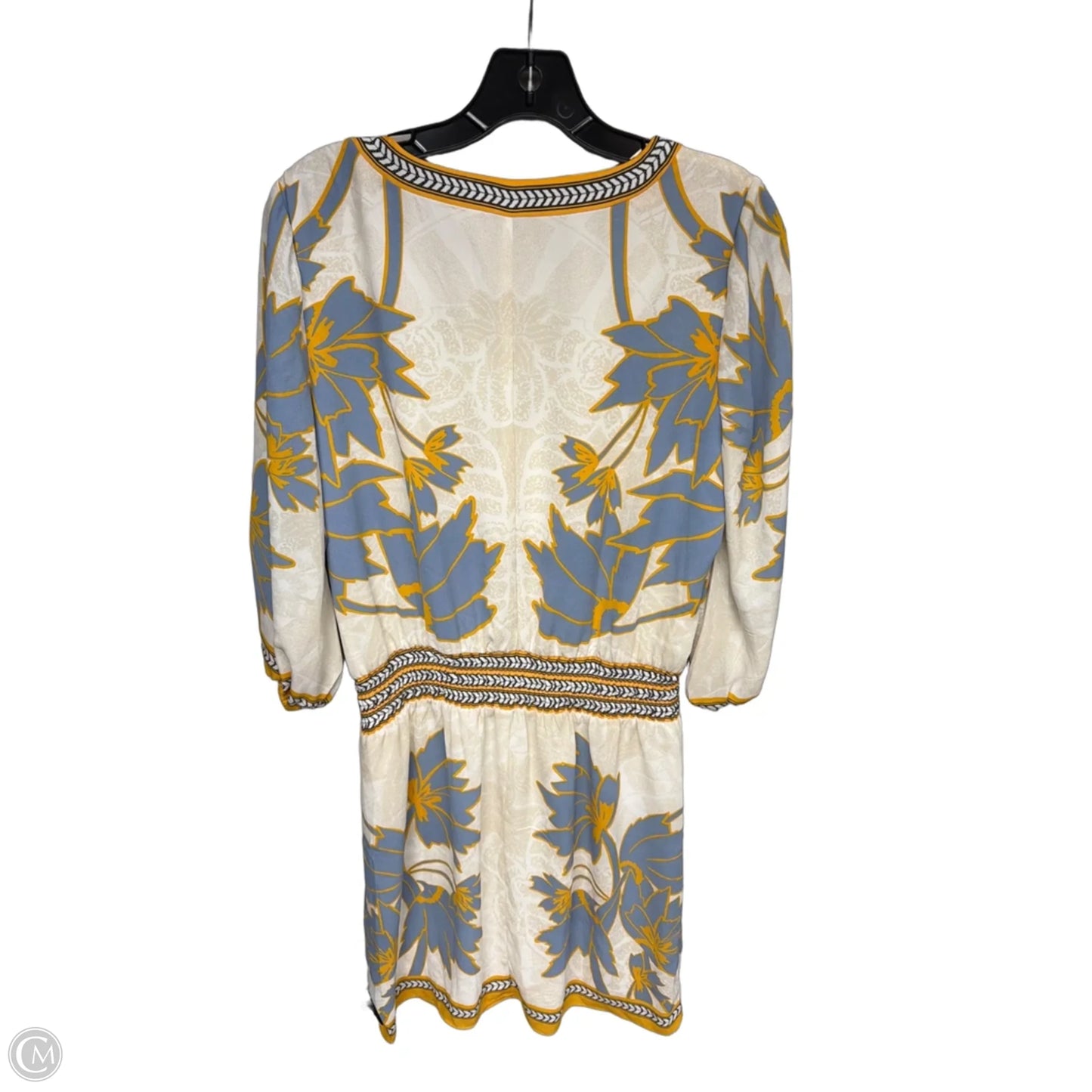 Dress Casual Midi By White House Black Market In Blue & Yellow, Size: S