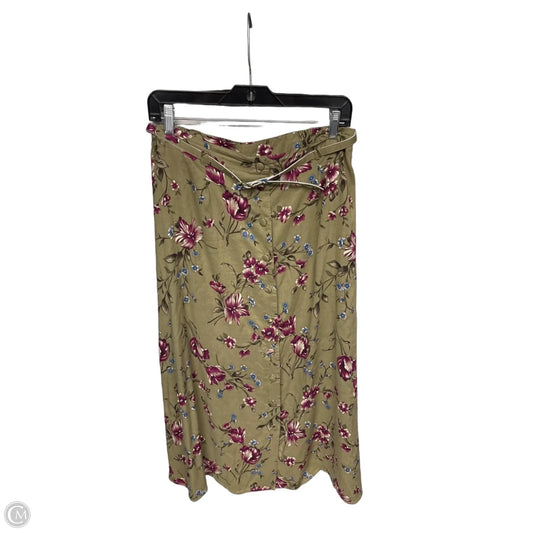 Skirt Midi By Sag Harbor In Green & Purple, Size: M