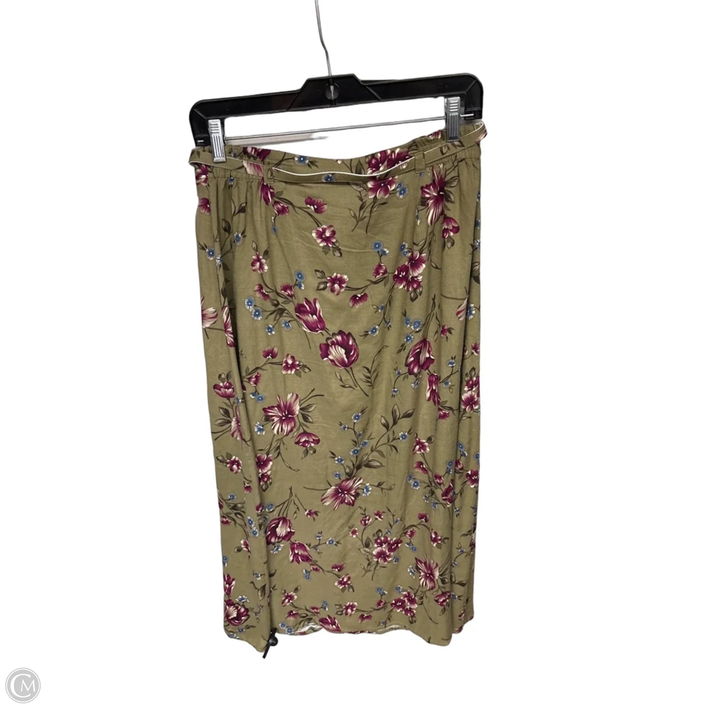 Skirt Midi By Sag Harbor In Green & Purple, Size: M